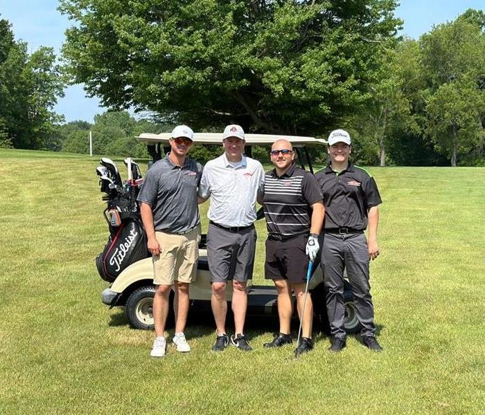 Community golf outing with SERVPRO and insurance agency