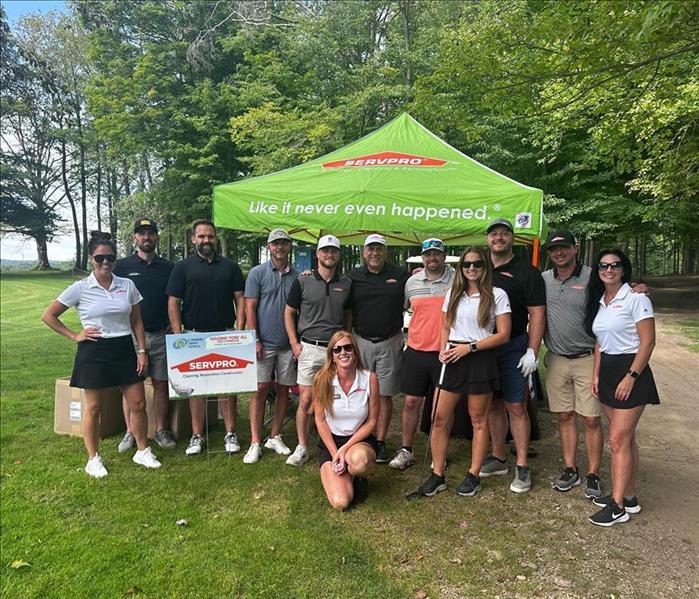 SERVPRO Team at Community Shelter Golf Outing in Erie