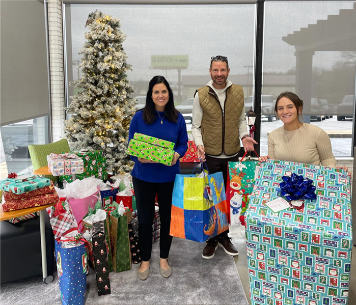 servpro team with presents